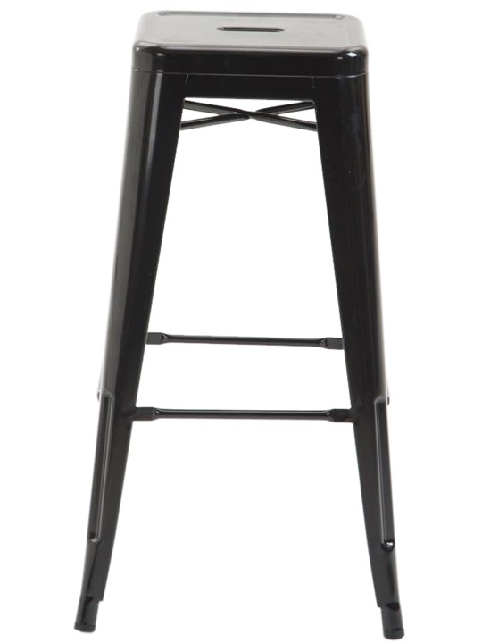 Lot de 2 tabourets de bar Joshua V2, noir