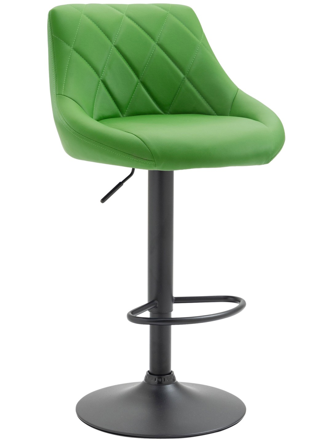 Tabouret de bar Lazio simili cuir, vert