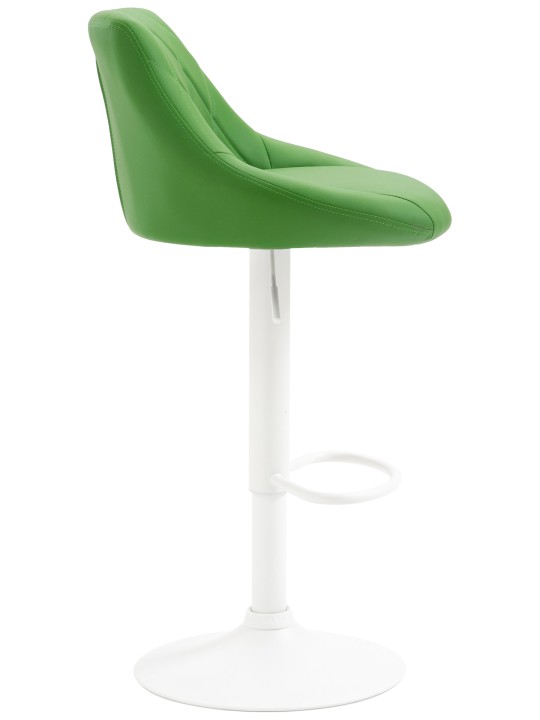 Tabouret de bar Lazio simili cuir, vert