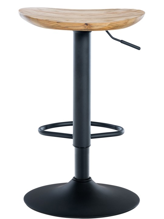 Lot de 2 tabourets de bar Skelde, naturel