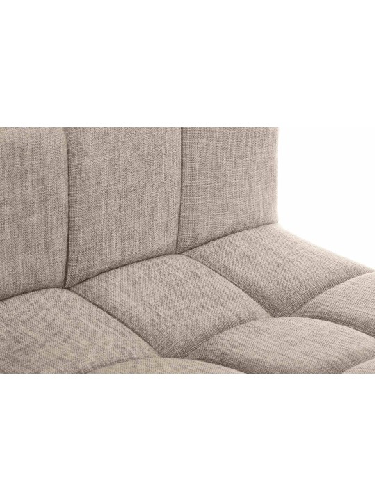 Tabouret de bar Calma tissu, crème