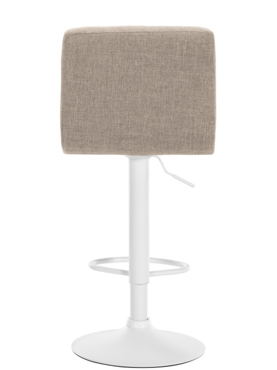 Tabouret de bar Calma tissu, crème