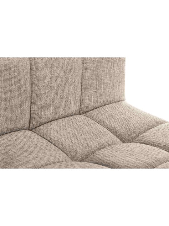 Tabouret de bar Calma tissu, crème