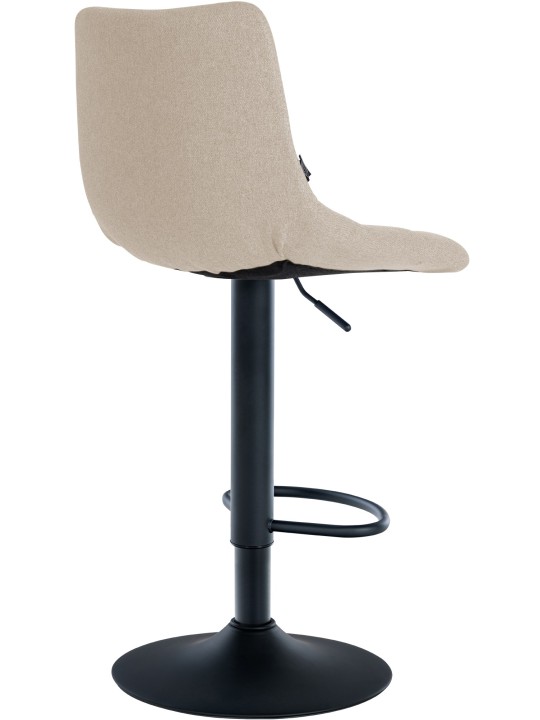 Tabouret de bar Jerry tissu, crème