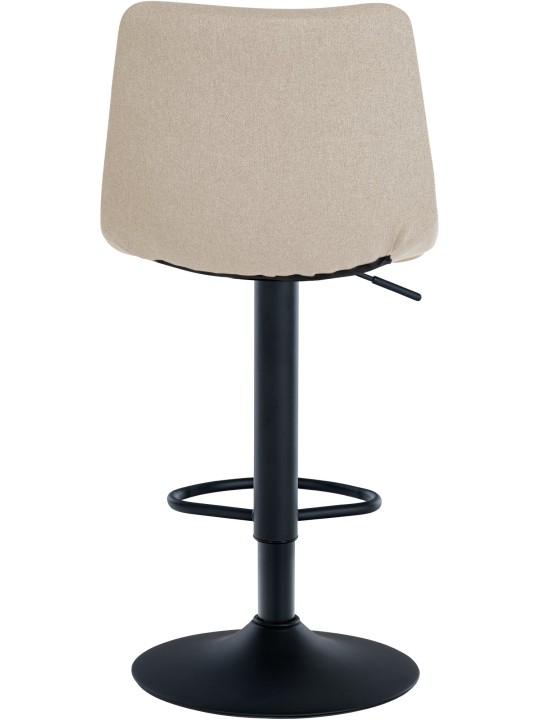 Tabouret de bar Jerry tissu, crème