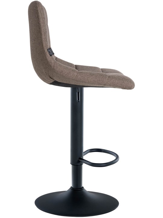 Tabouret de bar Jerry tissu, taupe