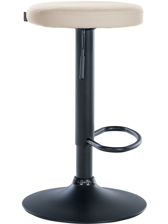 Tabouret de bar Ponte simili cuir, crème