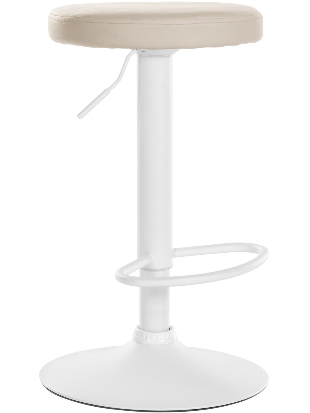 Tabouret de bar Ponte simili cuir, crème