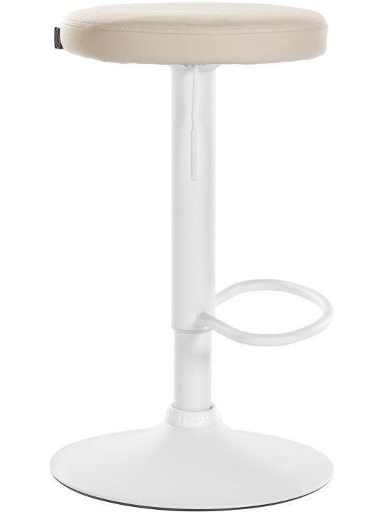 Tabouret de bar Ponte simili cuir, crème
