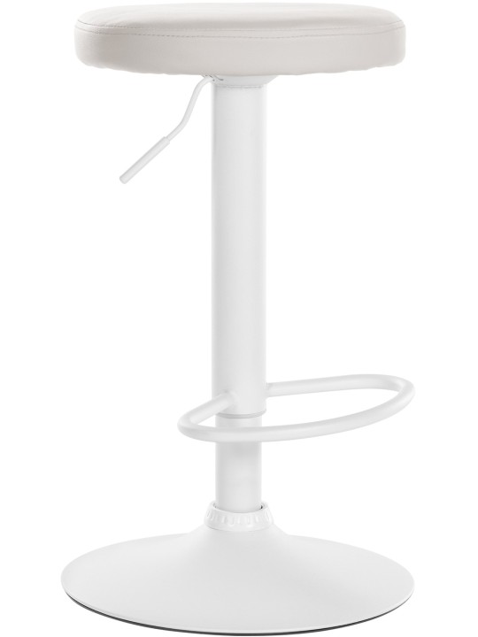 Tabouret de bar Ponte simili cuir, blanc