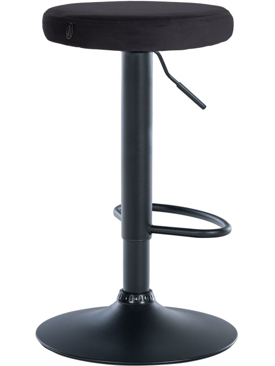 Tabouret de bar Velours Ponte, noir Tabouret de bar Velours Ponte, noir