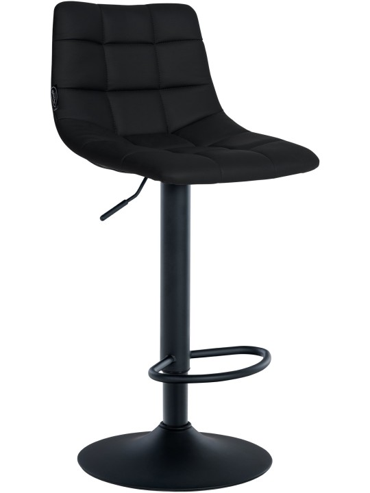 Lot de 2 tabourets de bar Jerry simili cuir, noir Lot de 2 tabourets de bar Jerry simili cuir, noir
