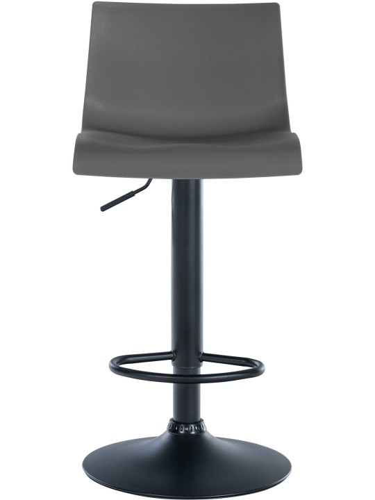 Tabouret de bar Branford plastique, gris