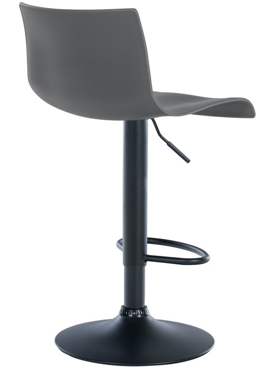 Tabouret de bar Branford plastique, gris