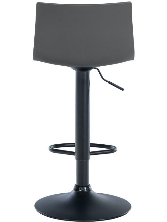Tabouret de bar Branford plastique, gris