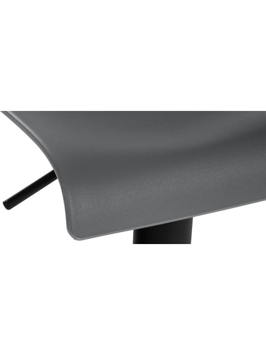 Tabouret de bar Branford plastique, gris