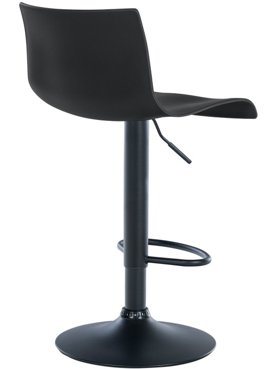 Tabouret de bar Branford plastique, noir Tabouret de bar Branford plastique, noir