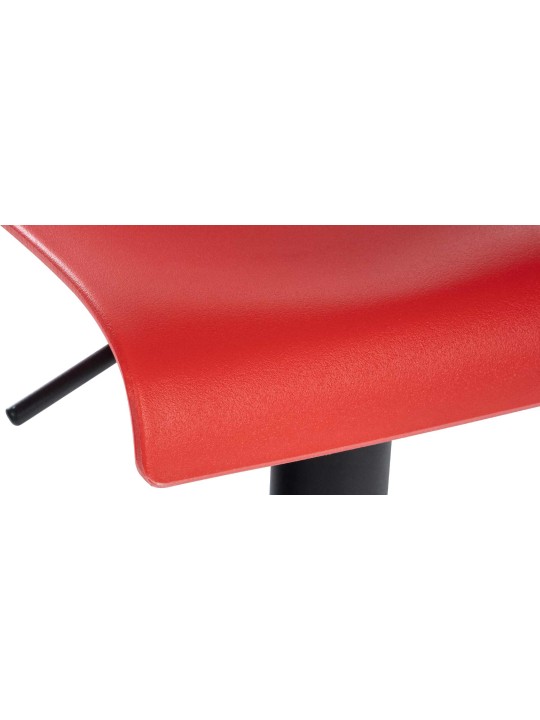 Tabouret de bar Branford plastique, rouge Tabouret de bar Branford plastique, rouge