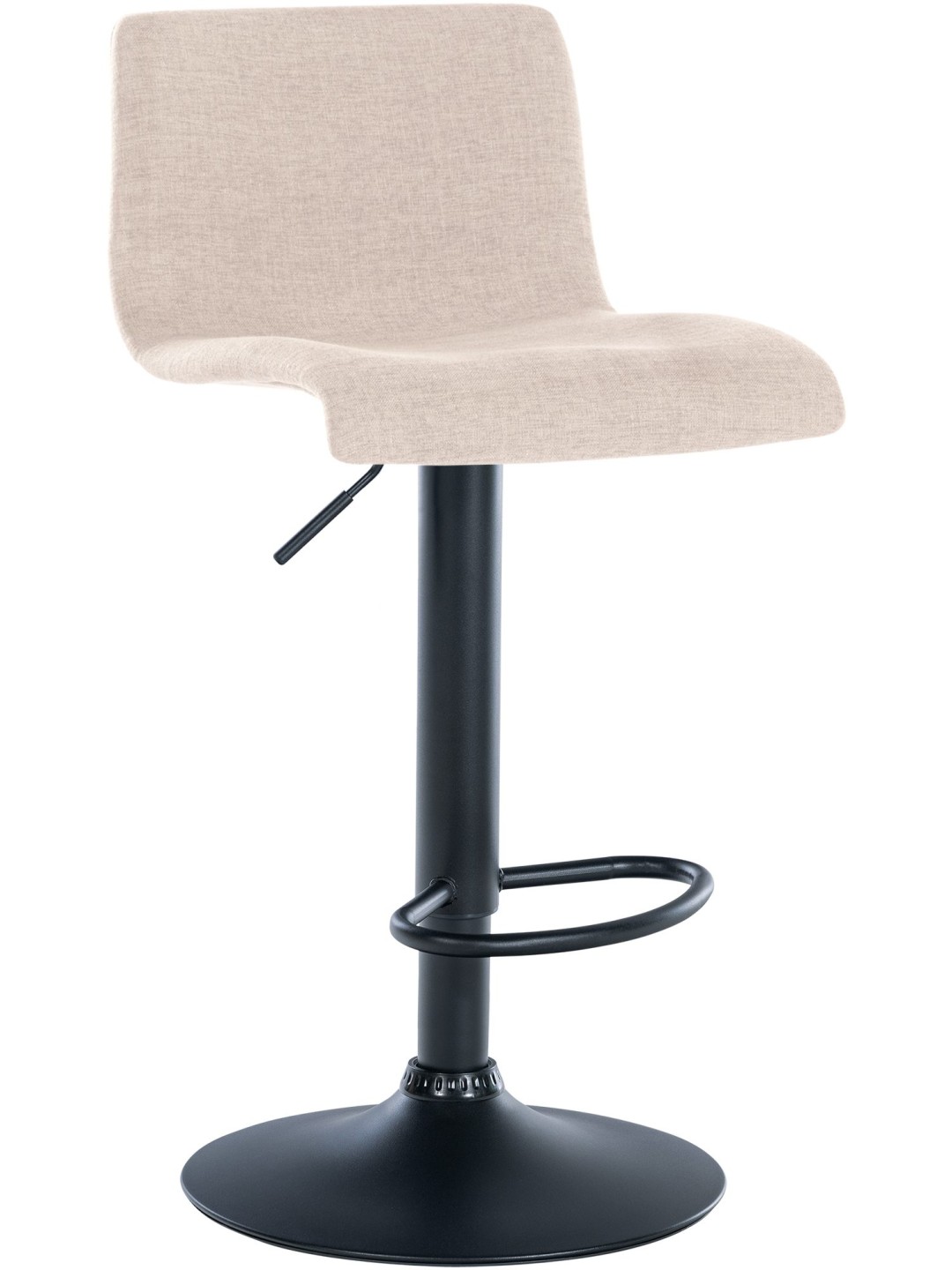 Tabouret de bar Branford tissu, crème