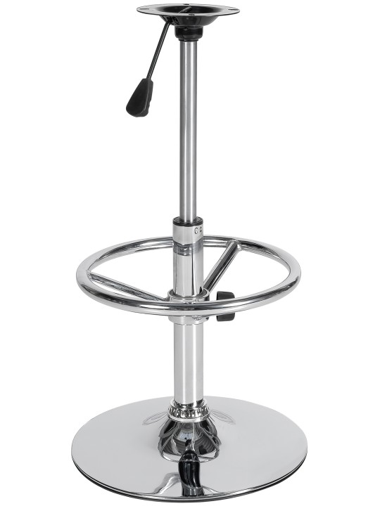 Châssis de remplacement tabouret de bar ROUND 10 x 10 cm, chromé Châssis de remplacement tabouret de bar ROUND 10 x 10 cm, chromé