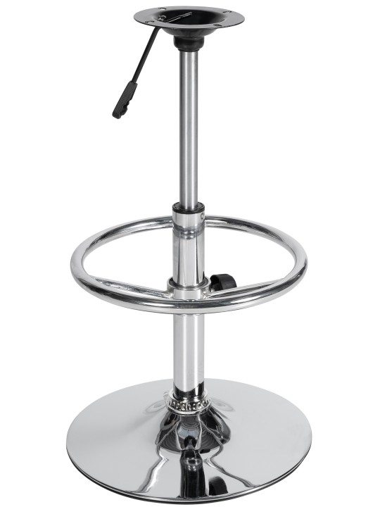 Châssis de remplacement tabouret de bar ROUND 10 x 10 cm, chromé Châssis de remplacement tabouret de bar ROUND 10 x 10 cm, chromé