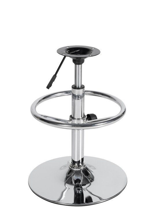 Châssis de remplacement tabouret de bar ROUND 10 x 10 cm, chromé Châssis de remplacement tabouret de bar ROUND 10 x 10 cm, chromé