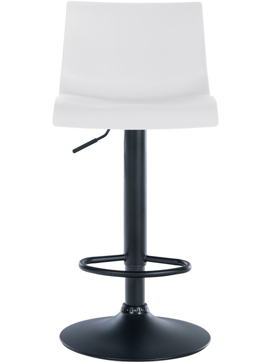 Lot de 2 tabourets de bar Branford plastique, blanc Lot de 2 tabourets de bar Branford plastique, blanc