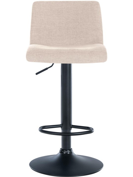 Lot de 2 tabourets de bar Branford tissu, crème Lot de 2 tabourets de bar Branford tissu, crème
