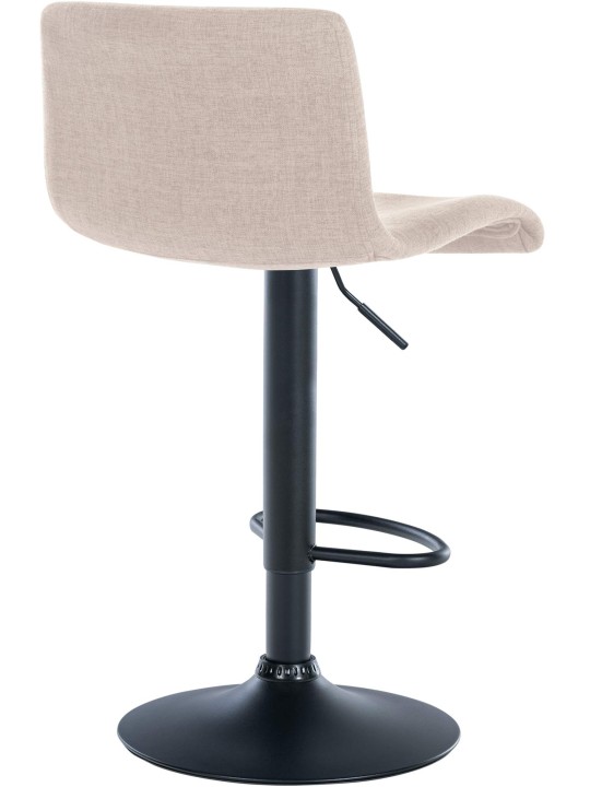 Lot de 2 tabourets de bar Branford tissu, crème Lot de 2 tabourets de bar Branford tissu, crème