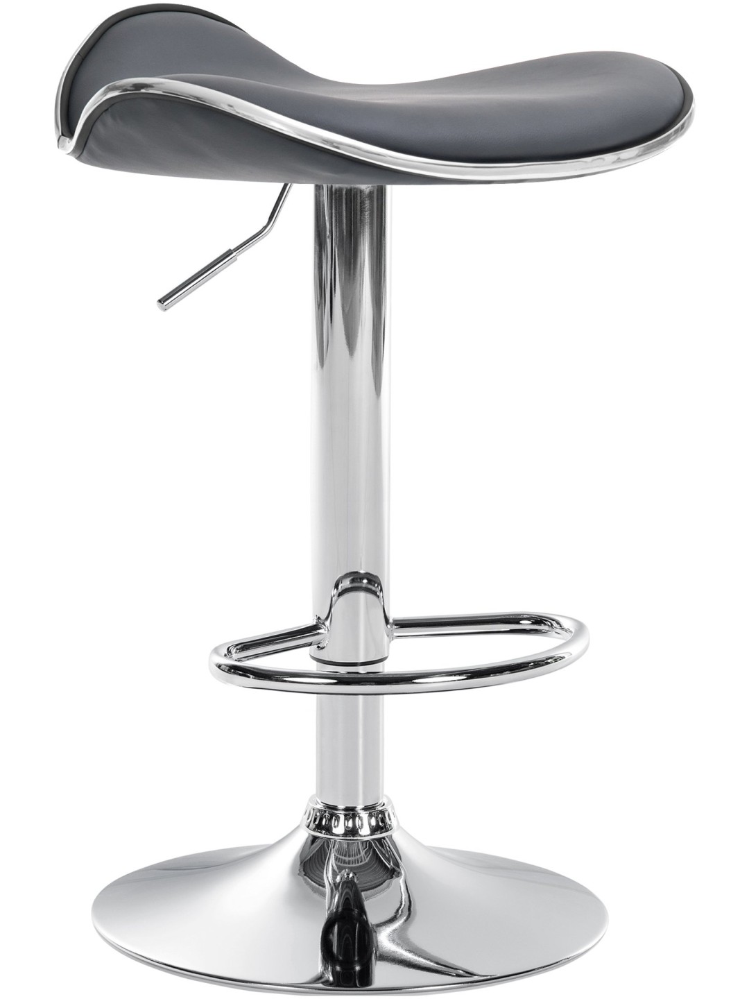 Tabouret de bar Shanghai similicuir C, gris