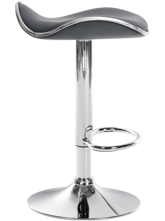 Tabouret de bar Shanghai similicuir C, gris Tabouret de bar Shanghai similicuir C, gris