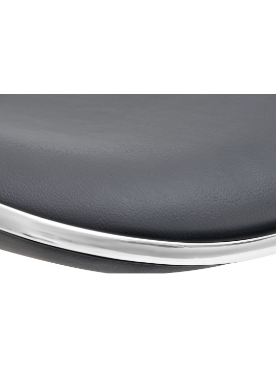 Tabouret de bar Shanghai similicuir noir, gris Tabouret de bar Shanghai similicuir noir, gris