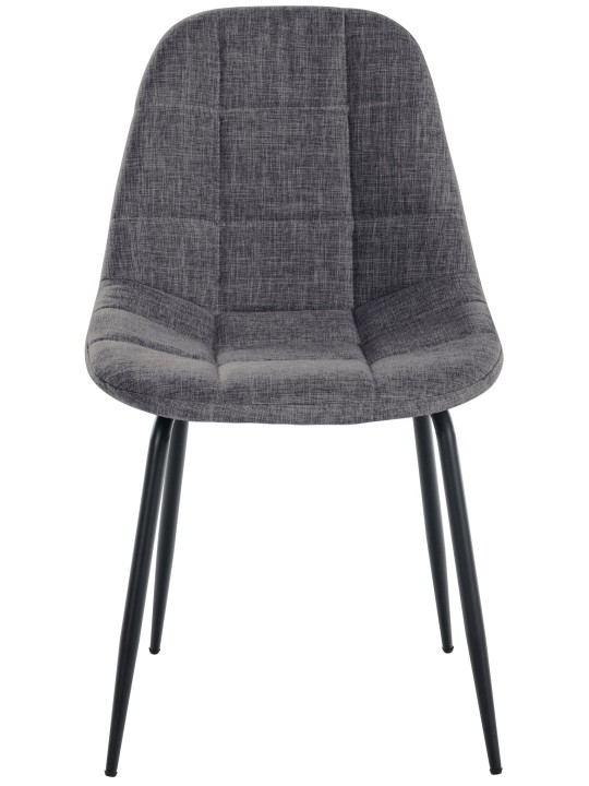Lot de 2 chaises Tom tissu, gris clair Lot de 2 chaises Tom tissu, gris clair