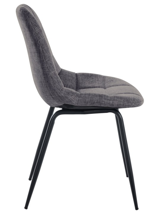 Lot de 2 chaises Tom tissu, gris clair Lot de 2 chaises Tom tissu, gris clair