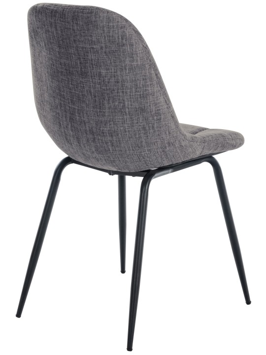 Lot de 2 chaises Tom tissu, gris clair Lot de 2 chaises Tom tissu, gris clair