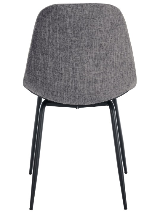 Lot de 2 chaises Tom tissu, gris clair Lot de 2 chaises Tom tissu, gris clair