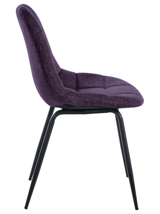 Lot de 2 chaises Tom tissu, violet Lot de 2 chaises Tom tissu, violet