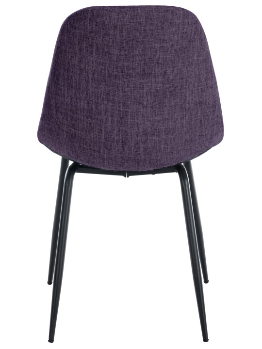 Lot de 2 chaises Tom tissu, violet Lot de 2 chaises Tom tissu, violet