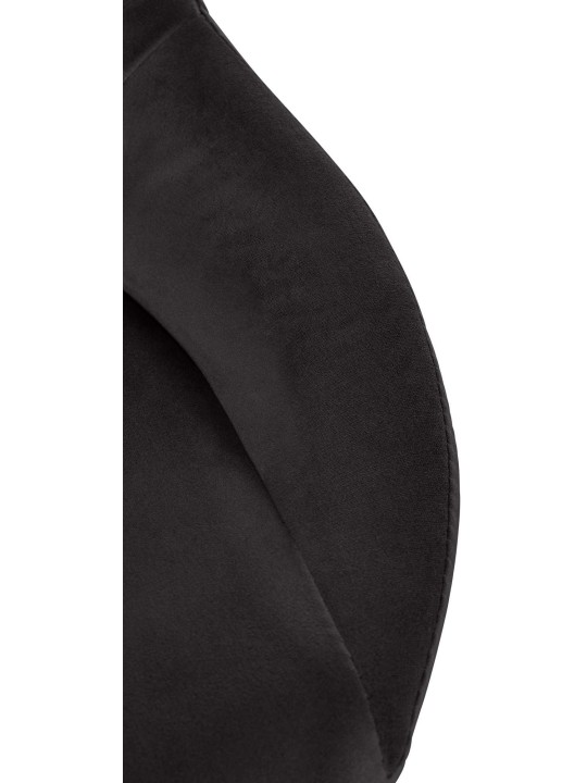 Lot de 2 tabourets de bar Milet velours C, noir Lot de 2 tabourets de bar Milet velours C, noir