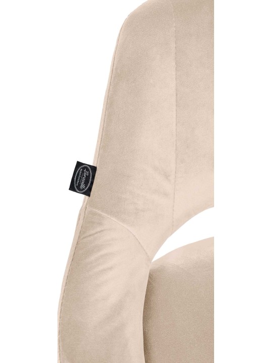 Lot de 2 tabourets de bar Milet velours B, crème Lot de 2 tabourets de bar Milet velours B, crème
