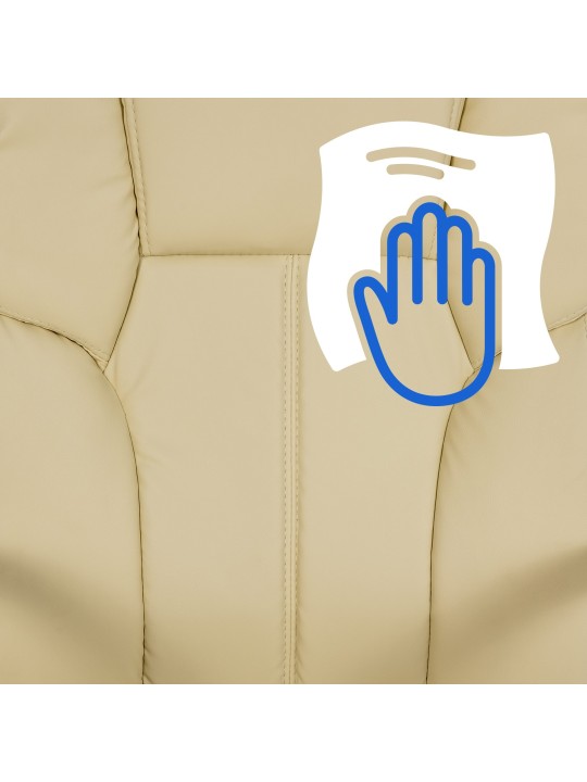 Chaise de bureau BIG Xanthos, crème