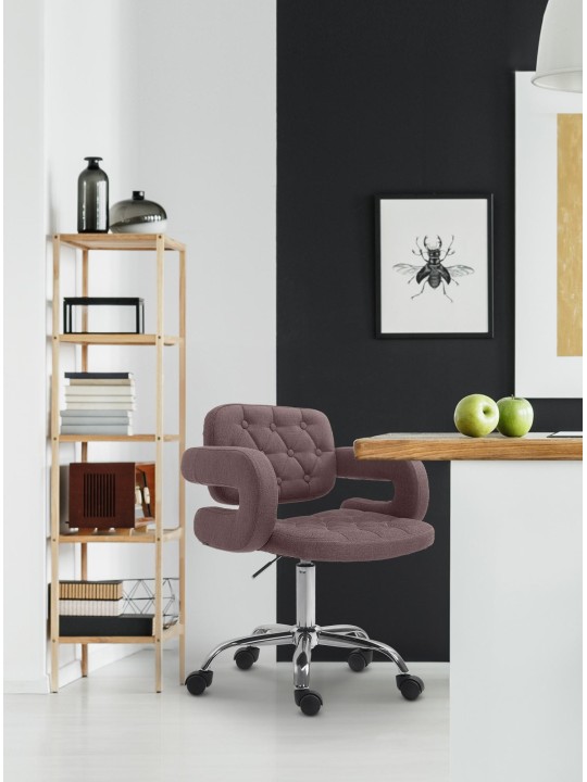 Tabouret de travail Dublin tissu, marron Tabouret de travail Dublin tissu, marron