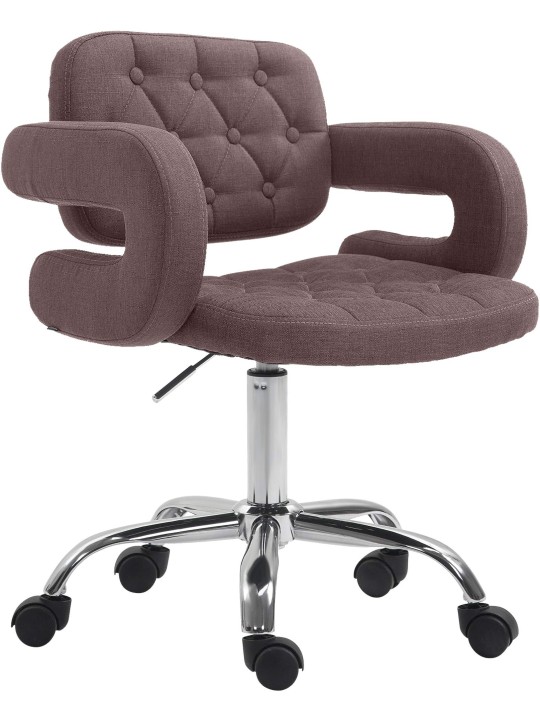 Tabouret de travail Dublin tissu, marron Tabouret de travail Dublin tissu, marron