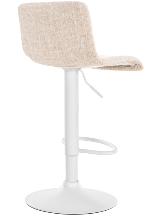 Tabouret de bar Hoover tissu W, crème