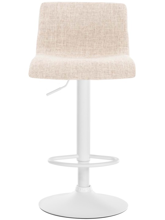 Tabouret de bar Hoover tissu W, crème
