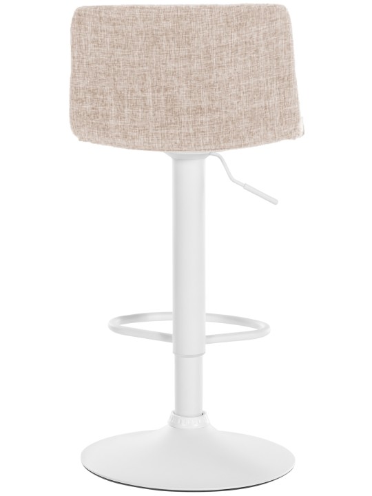 Tabouret de bar Hoover tissu W, crème