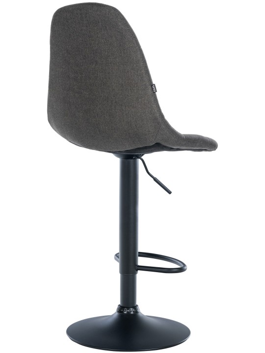 Tabouret de bar Elmore tissu B, gris foncé