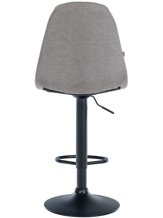 Tabouret de bar Elmore tissu B, gris