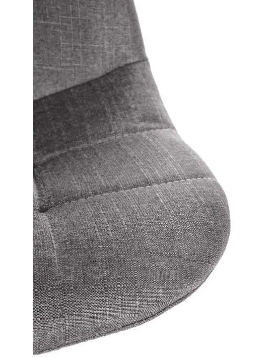 Tabouret de bar Elmore tissu C, gris