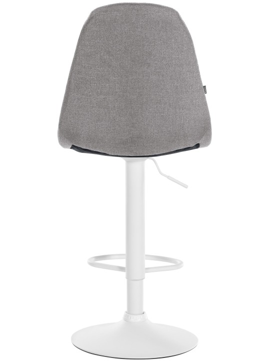 Tabouret de bar Elmore tissu W, gris